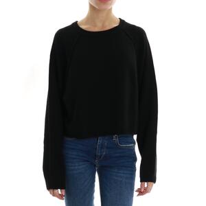 MAGLIA CROP NERO